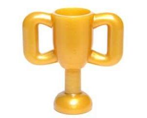 LEGO City Pearl Gold Trophy Cup Minifigure Accessory