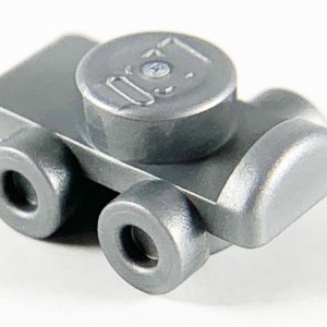 LEGO Minifigure Flat Silver Footgear Roller Skate (Pair)