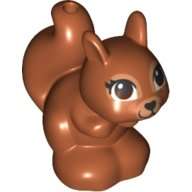 LEGO Minifigure Accessory Dark Orange Squirrel, Friends / Elves