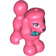 LEGO Minifigure Accessory Coral Dog, Friends, Poodle