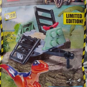 LEGO Jurassic World Raptor and Trap Foil Pack Set 122222 (Bagged)