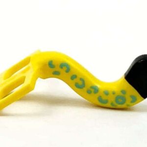 LEGO Minifigure Yellow Costume Tail Cat with Black Tip and Rosettes Pattern