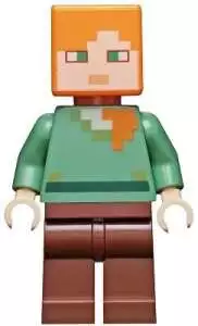 LEGO Minecraft Alex Brown Legs Minifigure from 21128