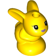 LEGO Minifigure Accessory Yellow Bunny / Rabbit, Friends, Baby, Sitting