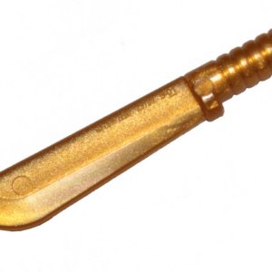 LEGO Minifigure Pearl Gold Minifigure, Weapon Machete