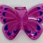LEGO Minifigure Accessory Trans-Dark Pink Butterfly Wings
