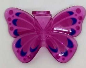 LEGO Minifigure Accessory Trans-Dark Pink Butterfly Wings