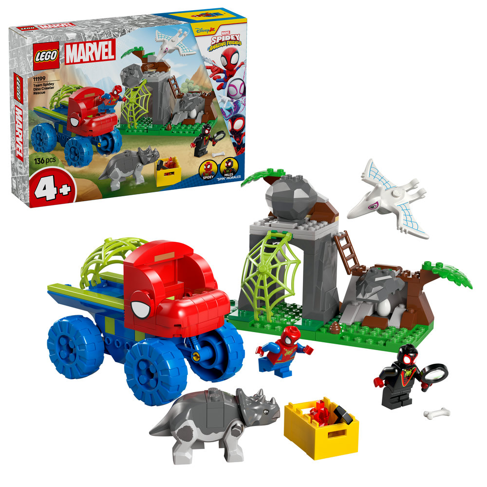 LEGO Marvel Spidey And His Amazing Friends Team Spidey Dino Crawler Rescue 11199