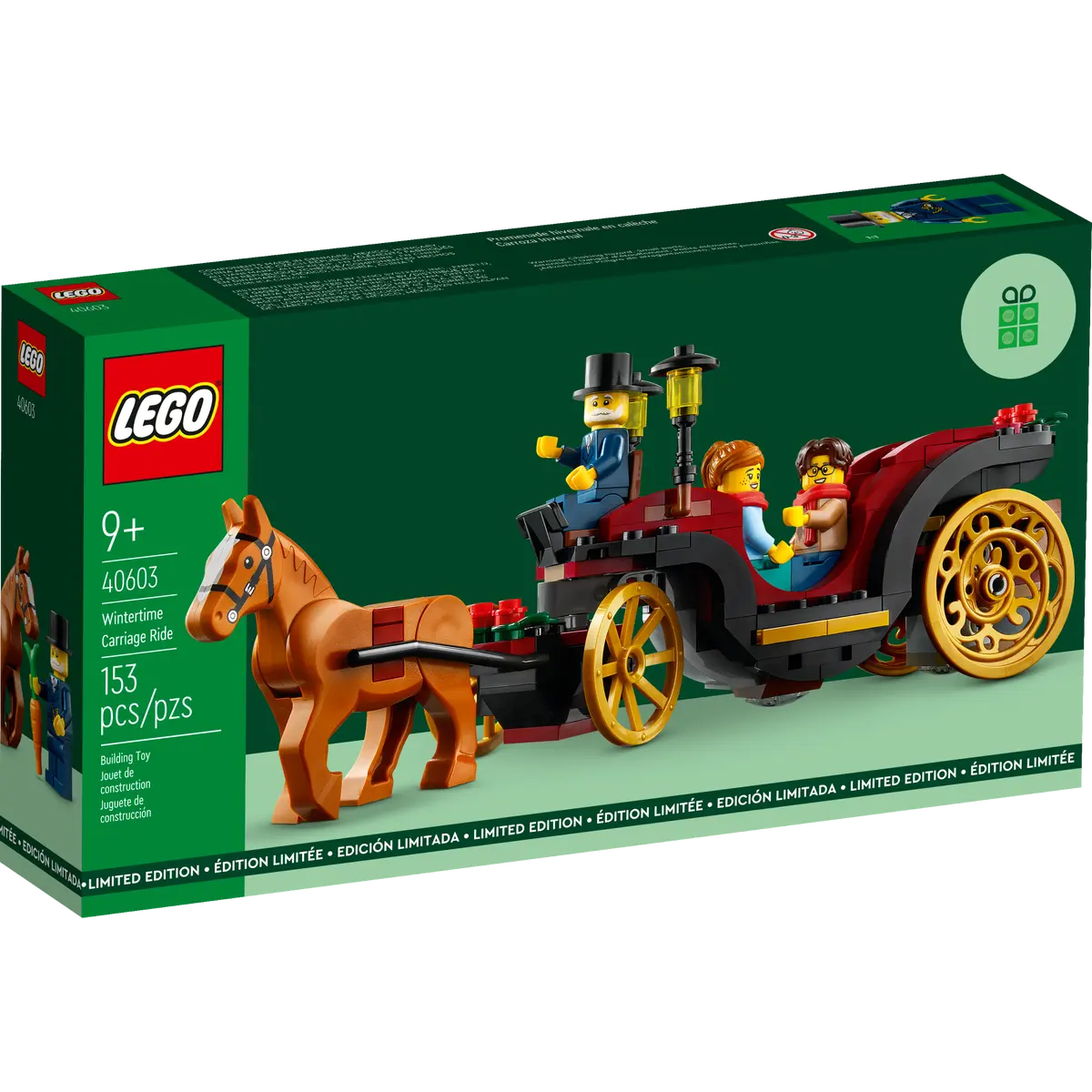 LEGO Seasonal Wintertime Carriage Ride Promotional Set 40603