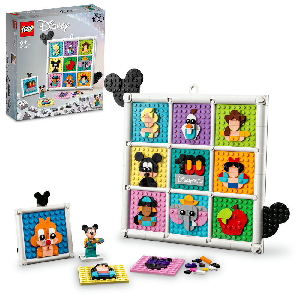 LEGO Disney 100 Years of Disney Animation Icons 43221 Building Toy Set (1,022 Pcs)