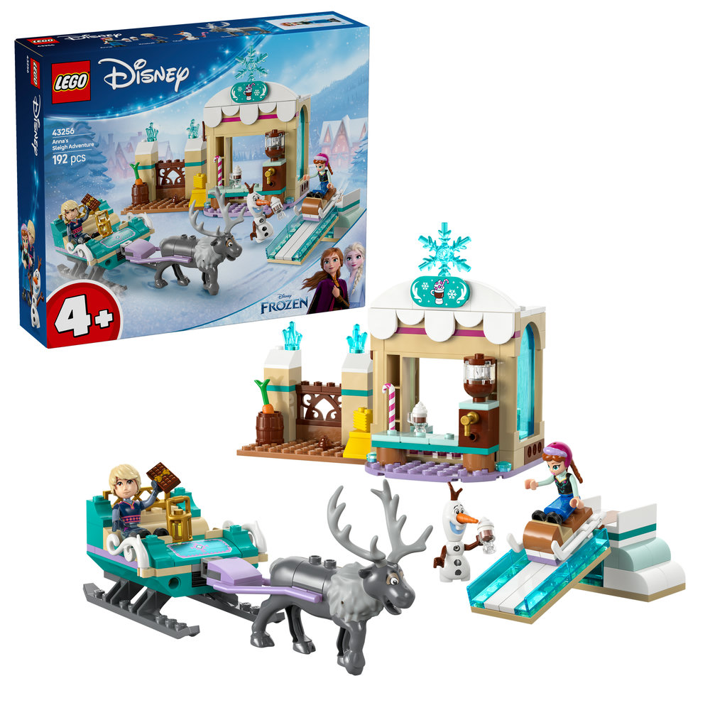 LEGO Disney Frozen Anna’s Sleigh Adventure Buildable Model Toy Kit 43256
