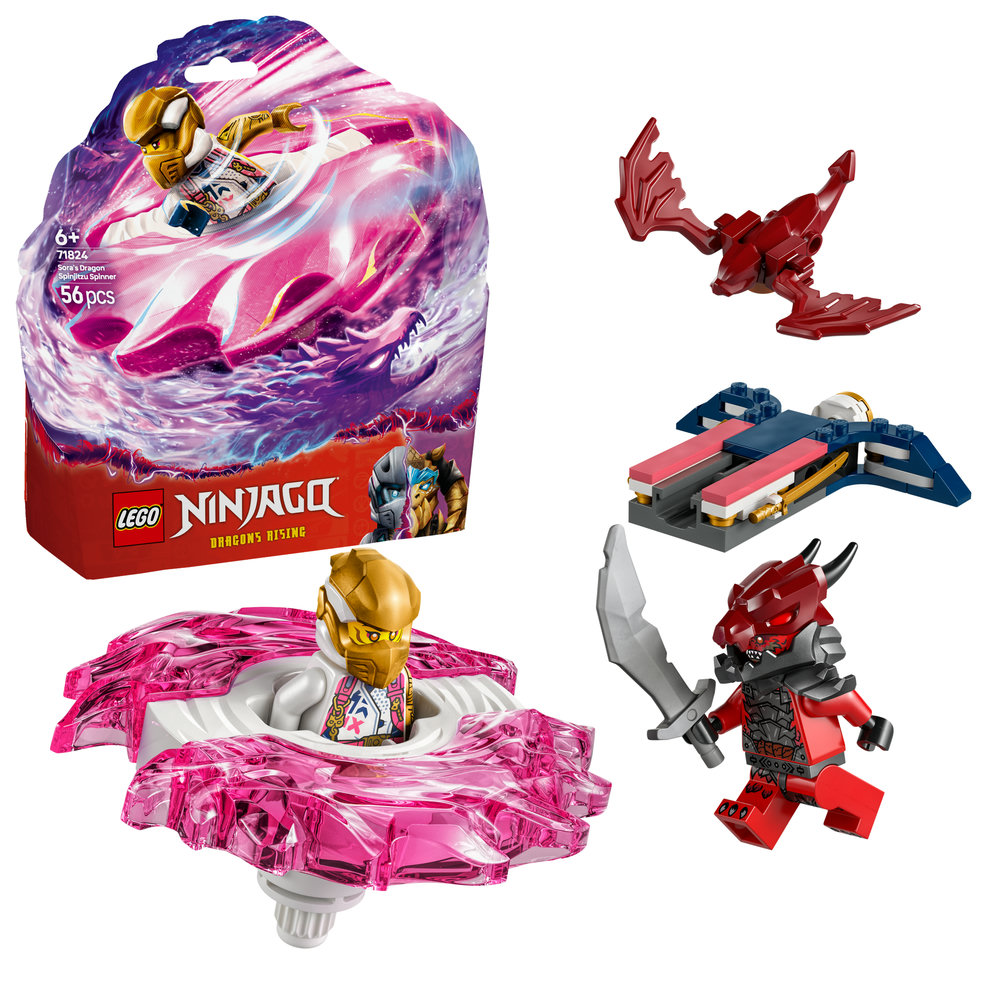 LEGO NINJAGO Sora’s Dragon Spinjitzu Spinner Action Toy Set 71824