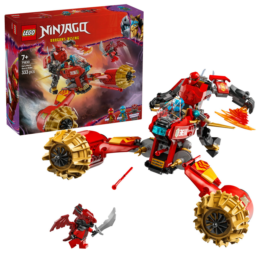 LEGO NINJAGO Kai’s Mech Storm Rider Combo Ninja Toy 71830