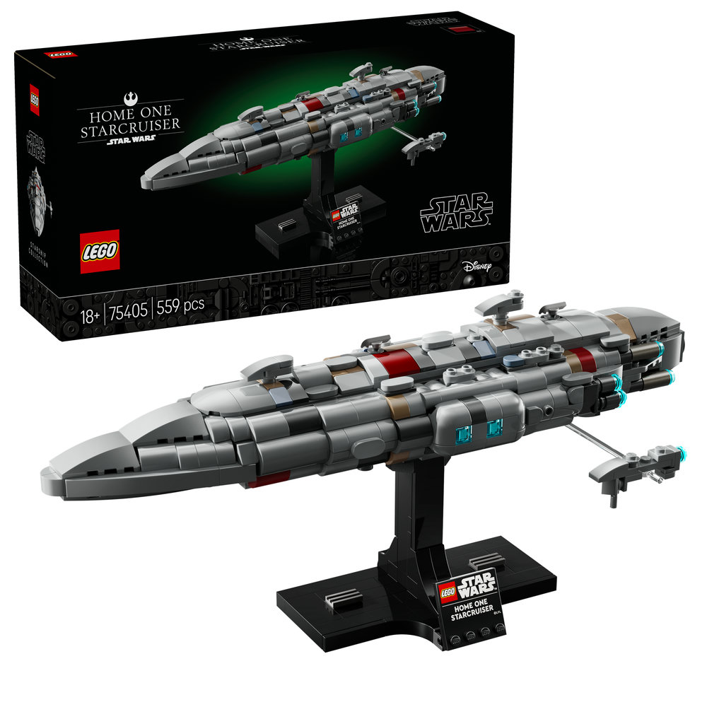 LEGO Star Wars Home One Starcruiser, Buildable Starship Model Kit 75405