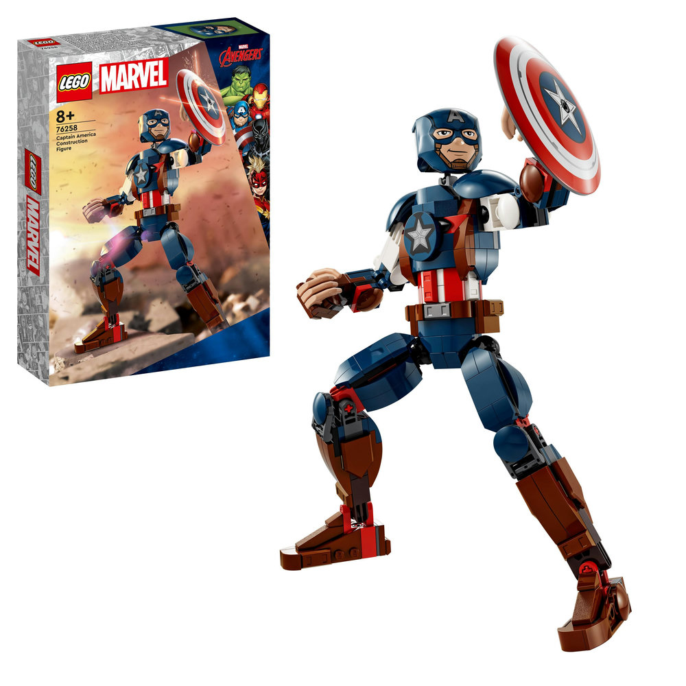 LEGO Marvel Captain America Construction Figure 76258 Building Toy Set (310 Pieces)