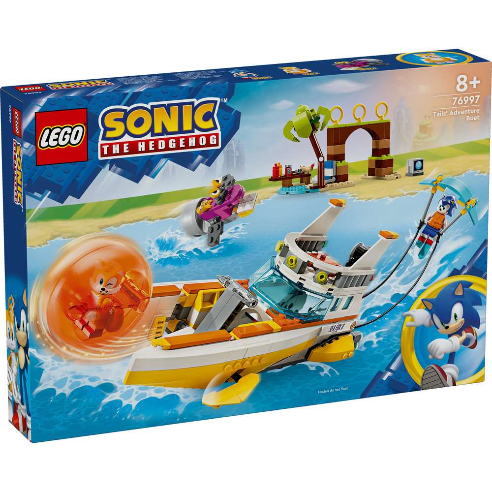 LEGO Sonic the Hedgehog Tails’ Adventure Boat Toy 76997