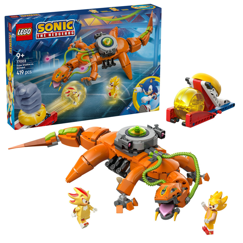 LEGO Sonic the Hedgehog Super Shadow vs. Biolizard Gamer Gift Toy 77003
