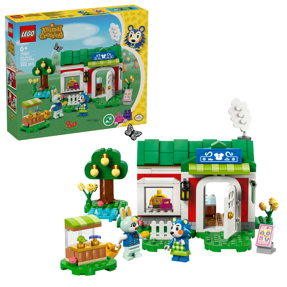 LEGO Animal Crossing Able Sisters Clothing Shop Role-Play Building Kit 77055