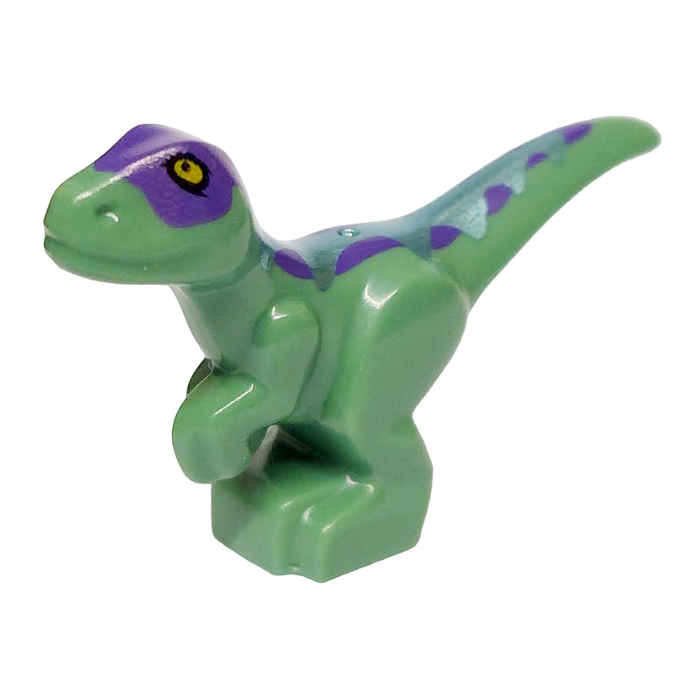 LEGO Animal Jurassic World Sand Green Small Baby Dinosaur with Purple Markings from 76963