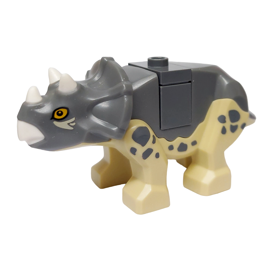 LEGO Animal Jurassic World Tan with Dark Grey Baby Triceratops Dinosaur from 76963