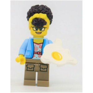 LEGO City Easter Fried Egg Lady Minifigure 2023 BAM