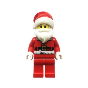 LEGO City Santa Fur Lined Coat with Candy Cane Print Minifigure