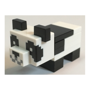 LEGO Minecraft Animal Black and White Baby Panda Brick Built from 21158