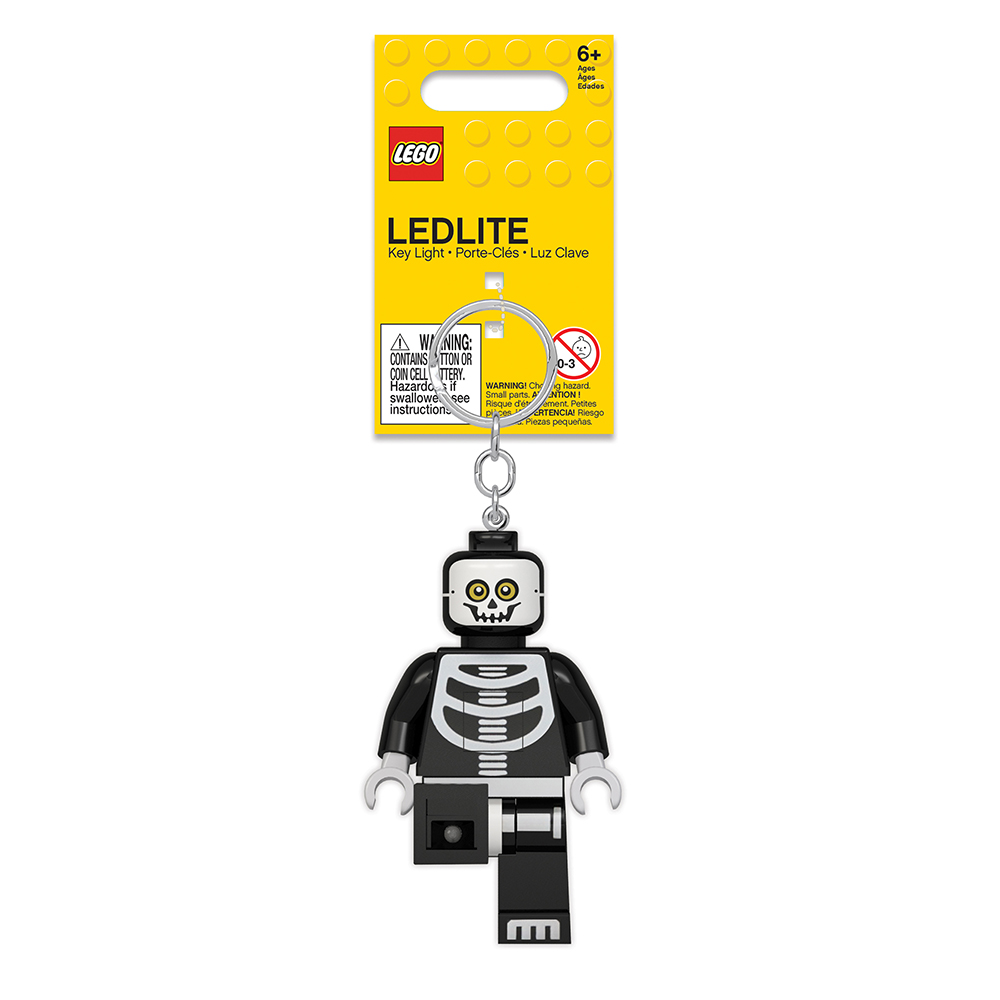 LEGO Monster Skeleton Minifigure Iconic Key Light (Keyring / Keychain)
