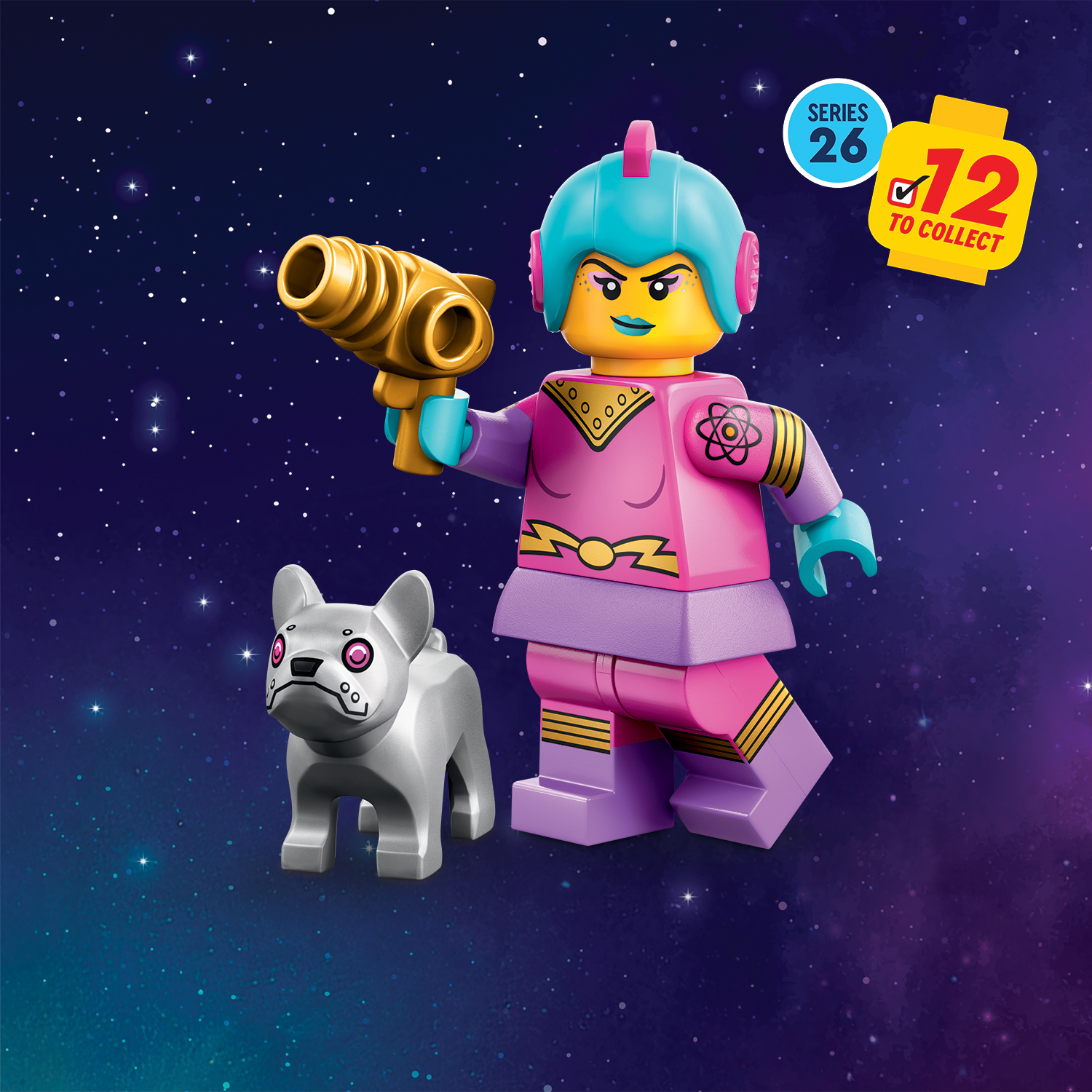 LEGO Minifigures Series 26 Space Series 71046 - Retro Space Heroine - Supplied in Grip Seal Bags Without Boxes #4