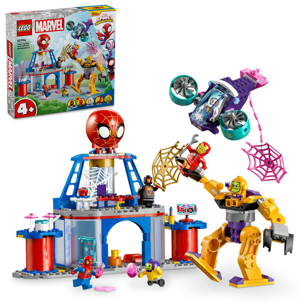 LEGO 4+ Team Spidey Web Spinner Headquarters Marvel Superheroes 10794