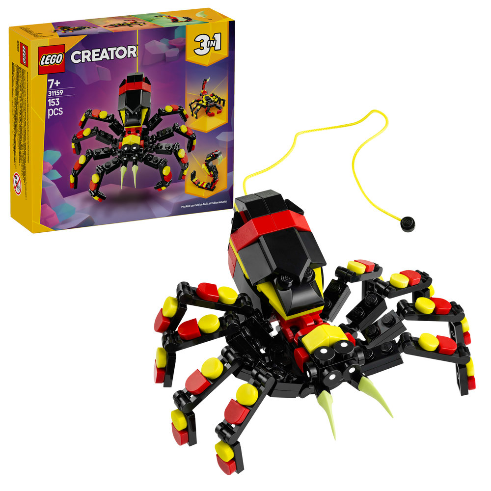 LEGO Creator 3in1 Wild Animals: Surprising Spider Toy Playset 31159