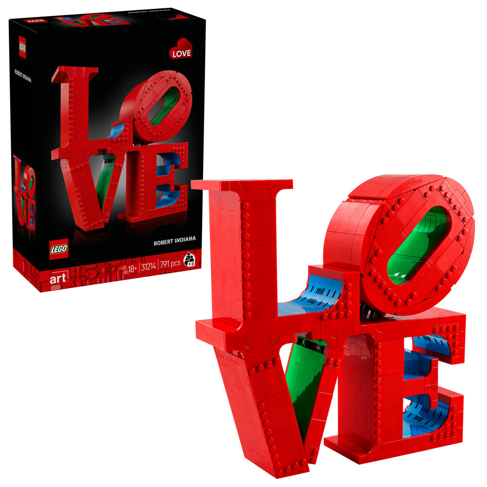 LEGO Art LOVE, Gift for Couples and Home Decor Idea 31214