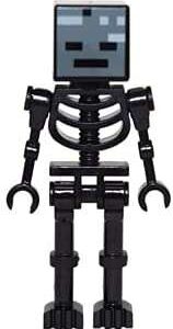 LEGO Minecraft Wither Skeleton Straight Arms Minifigure from 21126