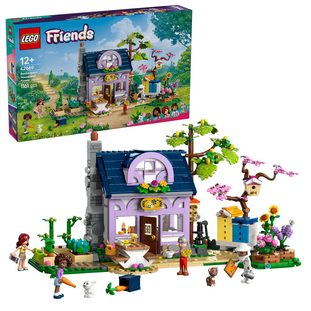 LEGO Friends Beekeepers’ House and Flower Garden Building Kit 42669