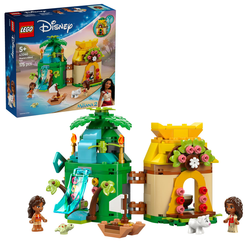 LEGO Disney Moana’s Island Fun Buildable Model Toy and Building Kit 43260