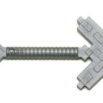 LEGO Minifigure Flat Silver Utensil Pickaxe Pixelated (Minecraft)