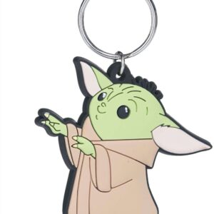 Star Wars: The Mandalorian Baby Yoda standing side-on Rubber Keyring