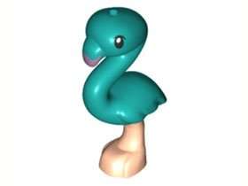 LEGO Minifigure Accessory Dark Turquoise Bird, Flamingo Friends