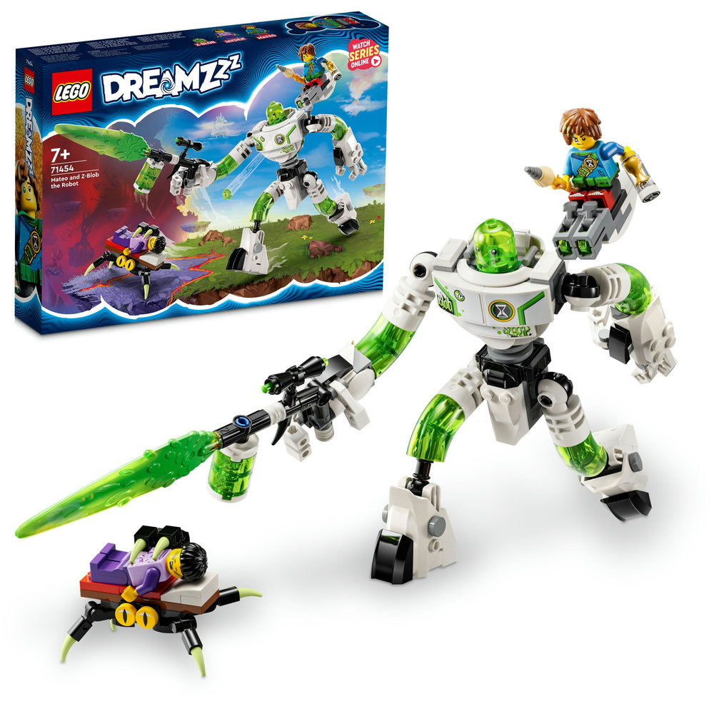 LEGO DREAMZzz Mateo and Z-Blob the Robot 71454 Building Toy Set (237 Pieces)
