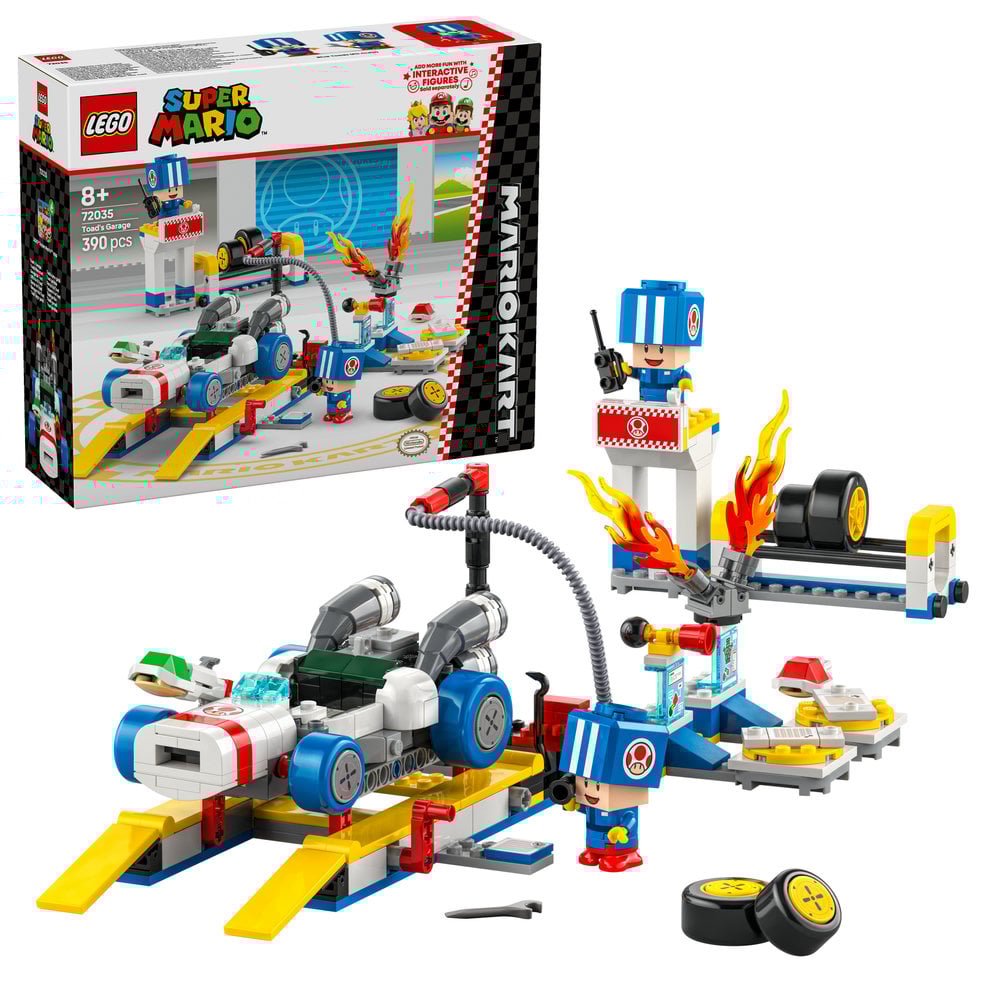 LEGO Super Mario: Mario Kart – Toad’s Garage, Nintendo Character Gift 72035