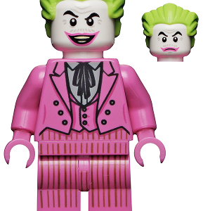 LEGO DC Super Heroes The Joker Pink Suit Minifigure from 76188
