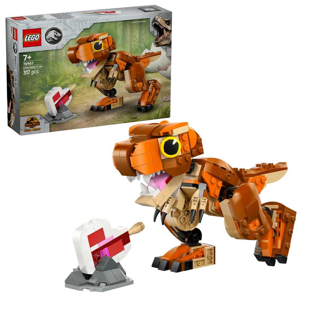 LEGO Jurassic World Little Eatie: T. rex Dinosaur Model Building Kit 76967