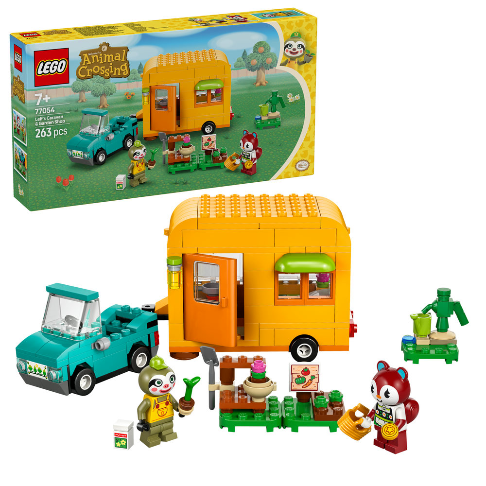 LEGO Animal Crossing Leif’s Caravan & Garden Shop Building Kit 77054