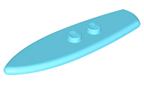 LEGO Minifigure Accessory Medium Azure Surfboard