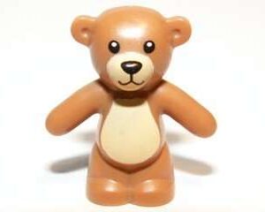 LEGO City Medium Nougat Teddy Bear Animal Minifigure Accessory