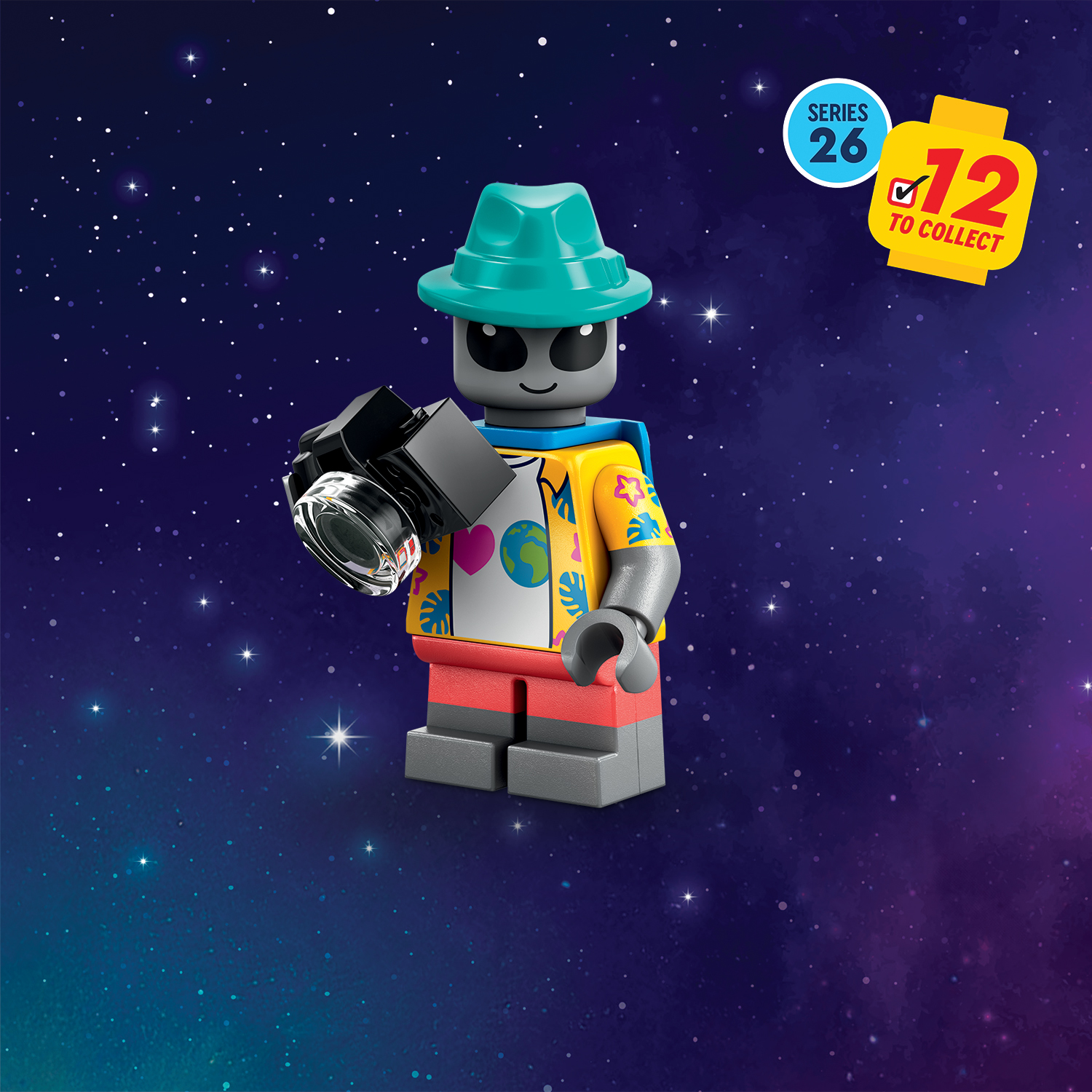 LEGO Minifigures Series 26 Space Series 71046 - Alien Tourist - Supplied in Grip Seal Bags Without Boxes #3