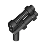 LEGO Minifigure Accessory Dark Black Two Barrel Pistol Gun
