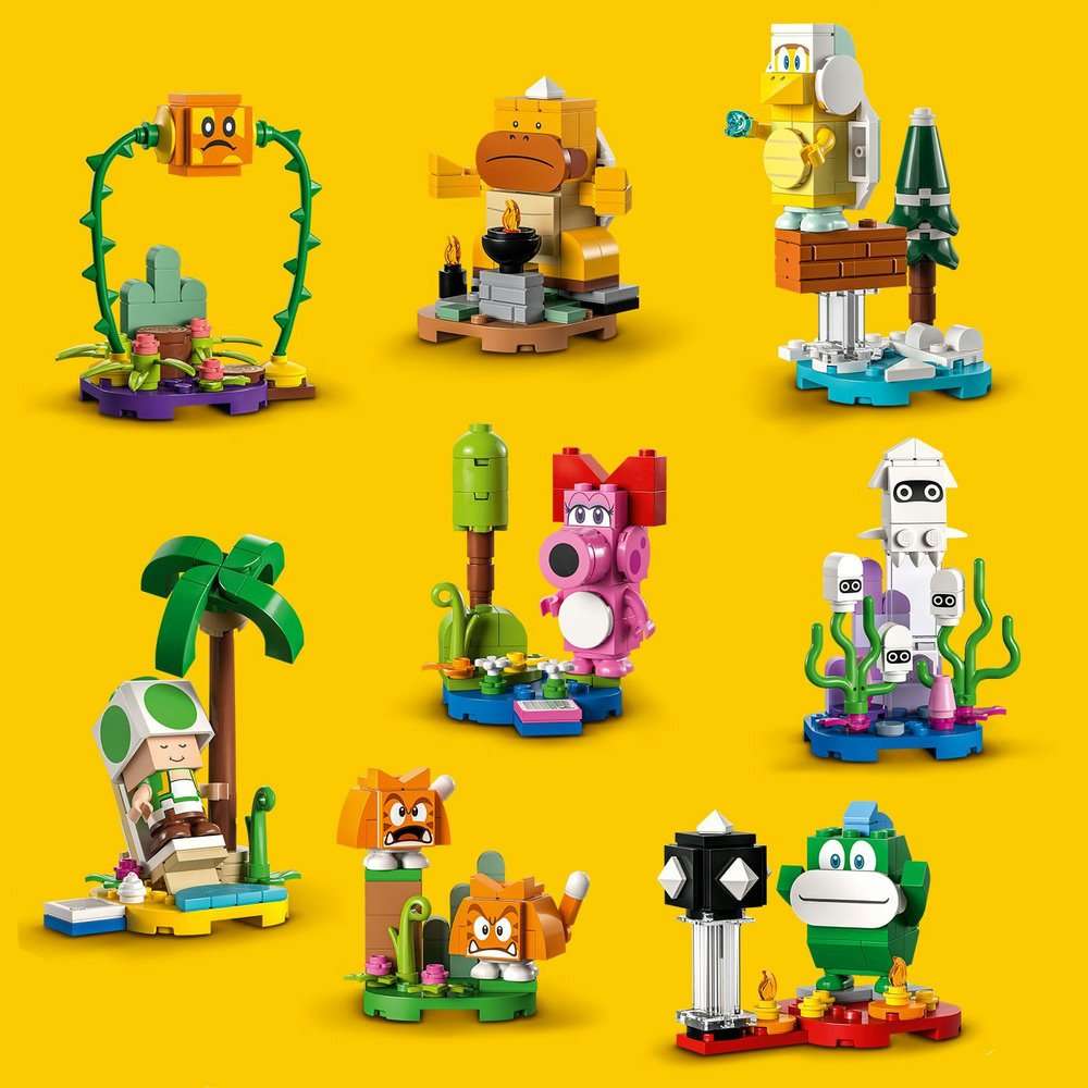 Complete Collection of 8 Super Mario Character Packs LEGO Minifigures Series 6 71413