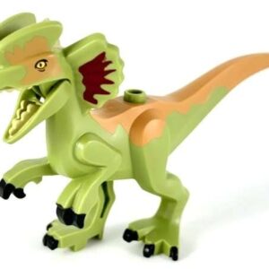 LEGO Animal Olive Green Dinosaur Dilophosaurus Minifigure Jurassic World