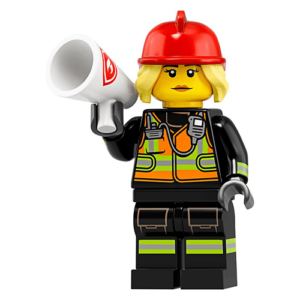 LEGO Series Minifigures 19 Female Fire Fighter Minifigure 71025